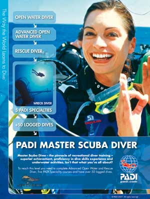 PADI Master Scuba DIver Trainer (MSDT)